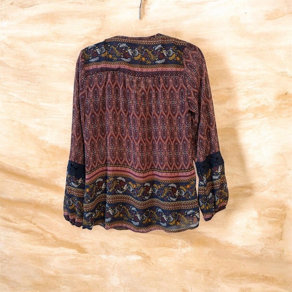 Knox Rose Multicolor Boho Blouse - Picture 2 of 6